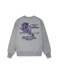 The Vans Mens Old Scratch Sweatshirt in Cement Heather