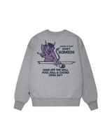 The Vans Mens Old Scratch Sweatshirt in Cement Heather