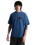 Blotched Circle T-Shirt in True Navy