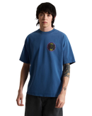 Blotched Circle T-Shirt in True Navy