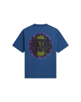 The Vans Mens Blotched Circle T-Shirt in True Navy
