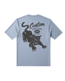The Vans Mens Custom Cat T-shirt in Soft Slate