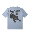 The Vans Mens Custom Cat T-shirt in Soft Slate
