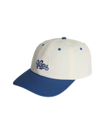 The Vans Womens Lefty Script Cap in True Navy