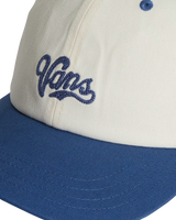 The Vans Womens Lefty Script Cap in True Navy
