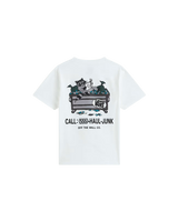 The Vans Boys Boys Dumpster Raccoon T-Shirt in White