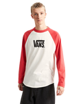 Core Raglan Long Sleeve T-Shirt in Crimson Haze