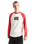 Core Raglan Long Sleeve T-Shirt in Crimson Haze