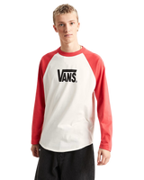 Core Raglan Long Sleeve T-Shirt in Crimson Haze