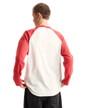 Core Raglan Long Sleeve T-Shirt in Crimson Haze