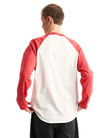 Core Raglan Long Sleeve T-Shirt in Crimson Haze