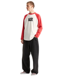 Core Raglan Long Sleeve T-Shirt in Crimson Haze