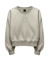 The Vans Womens Ellipse Retro Sweatshirt in Oatmeal