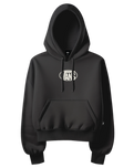 The Vans Womens Oval Logo Retro Hoodie in Black