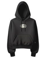 The Vans Womens Oval Logo Retro Hoodie in Black