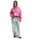 Y2K Star Zip Hoodie in Pink Fizz
