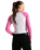 Y2K Star Raglan Long Sleeve T-Shirt in Pink Fizz