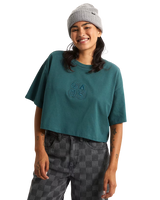 Ellipse Relax Crop T-Shirt in Mystic Moss