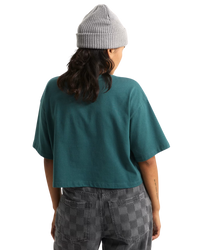 Ellipse Relax Crop T-Shirt in Mystic Moss