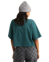 Ellipse Relax Crop T-Shirt in Mystic Moss