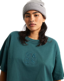 Ellipse Relax Crop T-Shirt in Mystic Moss