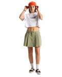 Y2K Boho Relax Crop T-Shirt in White