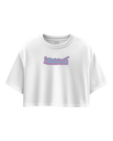 The Vans Womens Y2K Boho Relax Crop T-Shirt in White