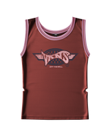 The Vans Womens Retro Sport Top in Poppy Ember