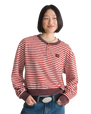 The Vans Womens Molly Sweatshirt in Pale Petal & Poppy Ember