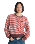 The Vans Womens Molly Sweatshirt in Pale Petal & Poppy Ember