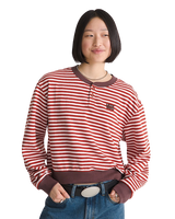 The Vans Womens Molly Sweatshirt in Pale Petal & Poppy Ember