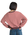 The Vans Womens Molly Sweatshirt in Pale Petal & Poppy Ember