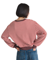 The Vans Womens Molly Sweatshirt in Pale Petal & Poppy Ember