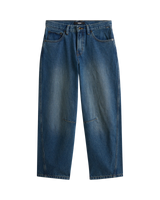The Vans Womens Check 5 Mid Jeans in Vintage Indigo