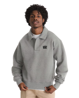 Polo Sweatshirt in Cement Heather