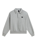 The Vans Mens Polo Sweatshirt in Cement Heather