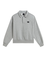 The Vans Mens Polo Sweatshirt in Cement Heather