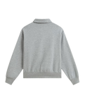 The Vans Mens Polo Sweatshirt in Cement Heather