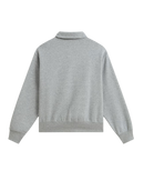 The Vans Mens Polo Sweatshirt in Cement Heather