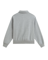 The Vans Mens Polo Sweatshirt in Cement Heather