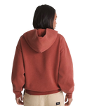 The Vans Womens Salton Wash Hoodie in Poppy Ember
