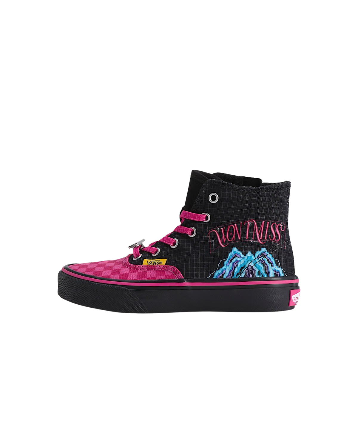 Kids Kpop Mira Hi Shoes in Black