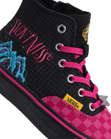 Girls Kpop Demon Hunters x Vans Authentic Hi 2.0 Zip Shoes in Black