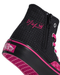 Girls Kpop Demon Hunters x Vans Authentic Hi 2.0 Zip Shoes in Black