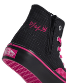 Girls Kpop Demon Hunters x Vans Authentic Hi 2.0 Zip Shoes in Black