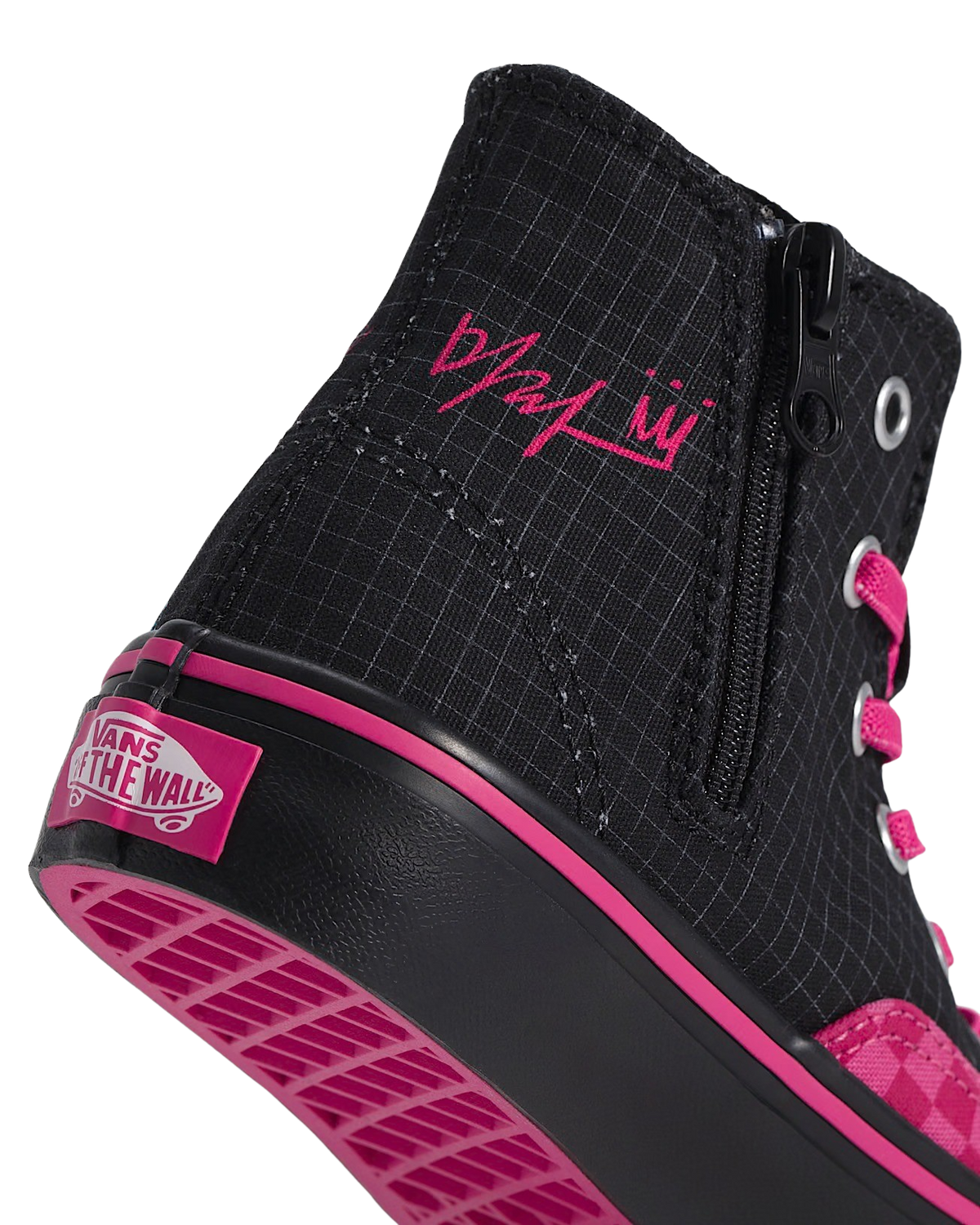 Kids Kpop Mira Hi Shoes in Black