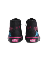 Girls Kpop Demon Hunters x Vans Authentic Hi 2.0 Zip Shoes in Black