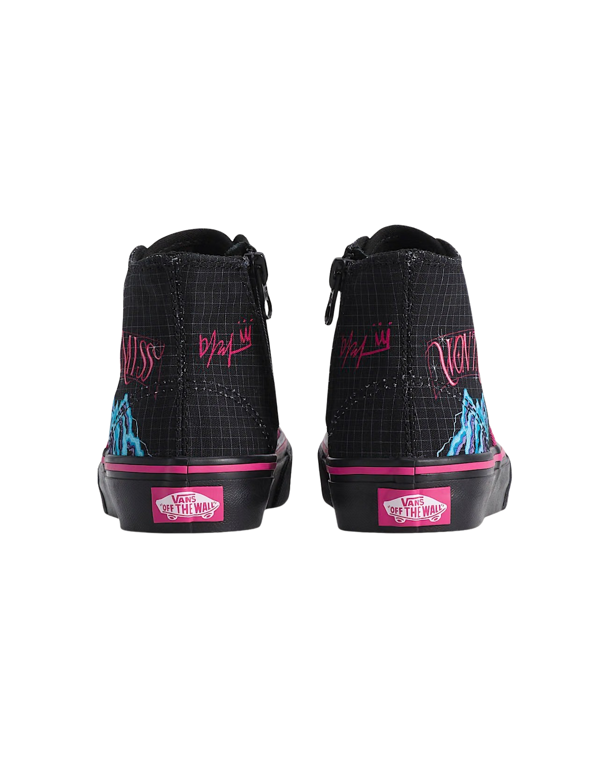 Kids Kpop Mira Hi Shoes in Black
