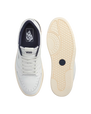 The Vans Mens Court Low Shoes in White & Navy
