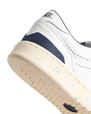 The Vans Mens Court Low Shoes in White & Navy